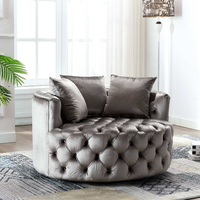 Chaise de canapé simple inclinable en Offre Spéciale chaise longue pivotante en acier inoxydable pour chambre d'hôtel à domicile ou bar