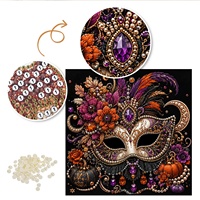 Décorations murales, accessoires, livraison directe d'usine, dropshipping, peinture artisanale DIY, masque, kit de peinture perlée 5D