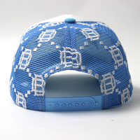 Gorra Trucker Personalizada con Bordado 3D, Monograma Bordado en Toda la Superficie, Parte Trasera de Malla, Parte Delantera de Espuma, Gorra Trucker de Dos Tonos, Ropa Urbana para Hombre