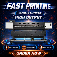 Impresora de Etiquetas Automática con Solvente Ecológico Xp600 I1600 I3200, Plotter con Certificación CE de 1.8 m