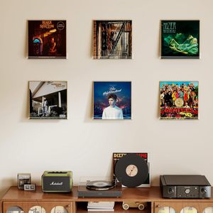 Étagère murale pour disques vinyles, lot de 6, support d'album en acrylique, présentoir, vente flash, cadres pour pochettes d'album, 12 pouces, 7 pouces, étagère pour CD - Product Image 3