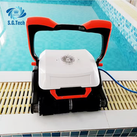 Robot de nettoyage de piscine intelligent Water Crown de haute qualité pour l'extérieur, avec filtre, navigation intelligente, escalade des parois et aspiration automatique