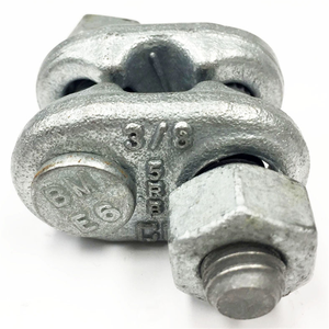 Maxplus 5/16" Abrazaderas de Cable de Acero Galvanizado Plateado DIN1142 de Alta Resistencia con Agarre de Puño y Pernos, Abrazaderas Fijas Galvanizadas - Product Image 2