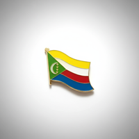 GREPAS GIFTS Épinglette drapeau des Comores de 1 pouce, épinglette patriotique mondiale pour chapeau