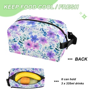 Eco-Friendly Cute Customs Printed Insulated Lunch Bag Portable Waterproof <b>Cooler</b> for Food Small Size Convenient Use - Product Image 2