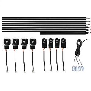Kit d'éclairage d'ambiance intérieur de voiture LED dynamique RVB 18 en 1 pour la rénovation/mise à niveau, ajustement universel pour 99% des modèles de véhicules - Product Image 1