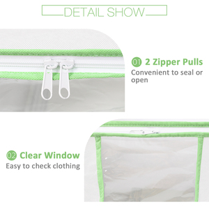 Trong Suốt Rõ Ràng Window Cube Tiết Kiệm Không Gian Túi Oxford Không Dệt Vải Tổ Chức Hộp Lưu Trữ Chân Không - Product Image 4