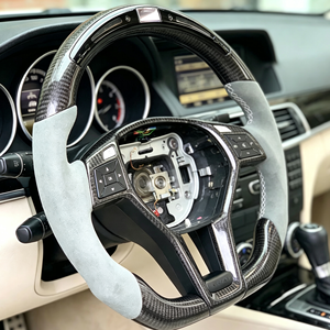 Volante de Fibra de Carbono Personalizado para Mercedes-Benz 2012-15 Clase A W175/E350/C63/W204/E63/Cls63/Slk55 AMG/CLA 2020 - Product Image 2