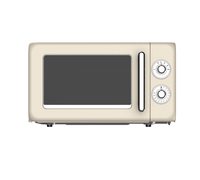 Four à micro-ondes vapeur miniature rétro multifonction crème, vente chaude d'usine OEM, 220V 20L avec grill
