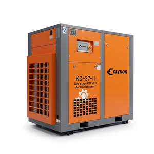 Kelaide KD-185-II 185KW,250HP 15 <b>Bar</b> Industrial Screw Air Compressor Double Stage PM VFD Stationary Oil-Free Air <b>Cooled</b> 380V - Product Image 2