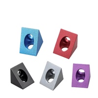 Support d'angle triangulaire réglable en aluminium pour rails de guidage d'imprimante 3D et profilés en V
