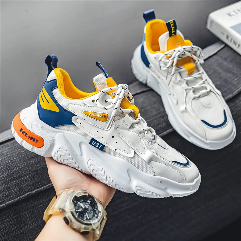 Casual sports men's shoes 2022 autumn new fashion Korean version of the trend running shoes all-match mesh breathable shoes men