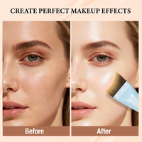 Pinceau de Maquillage Professionnel Unique 2026 Multifonctionnel de Haute Qualité en Bois Synthétique Végétalien de Luxe, Marque Privée Personnalisée