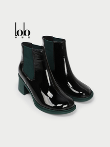 <span class=keywords><strong>Bottines</strong></span> <span class=keywords><strong>Chelsea</strong></span> formelles d'hiver pour femmes, style britannique, à enfiler, à talon épais, en cuir véritable respirant, avec semelle compensée en PU pour augmenter <span class=keywords><strong>la</strong></span> hauteur - Product Image 3