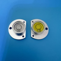 Niveau à bulle horizontal REALMAX avec indicateur à billes liquides 28*8.5mm, boîtier en aluminium, pour station totale, niveau à bulle rond