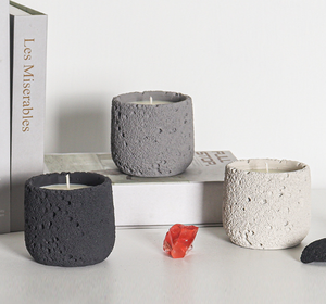 Bocaux à bougies cylindriques en béton miniatures, design simple, étiquette personnalisée, vente en gros, conteneurs vides, couleur personnalisée - Product Image 5