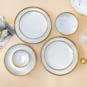 6PCS 1 Person Set China Factory Dinner Sets Wholesale Custom Dinner Plates Ceramic Dinnerware Sets Dishes