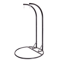 Moderne Patio Porche Métal Osier Mobilier Suspendu Jardin Extérieur Amovible Double Rotin Balançoire Oeuf Chaise avec Support