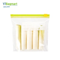 YT Bagmart Fda et Reach Approuvé Clair Curseur Zipper Sac Prix Usine Ldpe De Qualité Alimentaire Biodégradable Personnalisé Zip Curseur Sacs