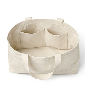Bolsa de Tela Personalizada con Bordado, Bolsa de Algodón Grande con Logotipo, Bolsa de Compras Personalizada, Fabricación al por Mayor OEM - Product Image 3