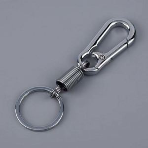 Wholesale Luxury Business Gifts Spring Keychain with Enamel Mountain Buckle Metal Material for Car <b>Backpack</b> Keyholder - Product Image 4