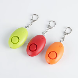 Alarme de sécurité personnelle ovale AL-01 en plastique ABS, très forte, avec lumière LED, fonctions d'appel et de défense pratiques - Product Image 5