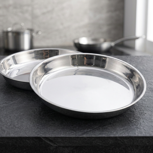 Plateau de service en métal durable, en acier inoxydable, personnalisable, minimaliste, pour la maison, la cuisine, le buffet, les fêtes, résistant à la rouille, facile d'entretien - Product Image 5