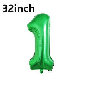 1 Juego de Globos de Helio Ecológicos con Número Verde de 32 Pulgadas para Fiestas de Cumpleaños Infantiles, Globos de Fútbol, Artículos Deportivos - Product Image 3