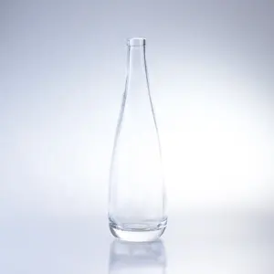 Botella de agua de cristal transparente en forma de gota para bebidas, 500 Ml, 700 Ml, 750 Ml