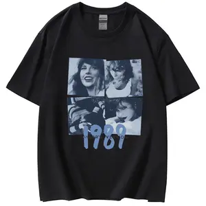 Wholesale 100% Cotton Popular Women Music Lover Shirt Vintage Letters Concert Summer Fans Gift Taylor T Shirts