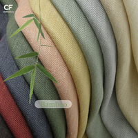 Tissu tricoté rose écologique 92% fibres de pulpe de bambou 8% élasthanne 190 g/m² extensible dans les 4 sens respirant pour vêtements femme et enfant