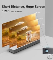 Proyector Inteligente para Videojuegos Full HD 3D, Cine en Casa, Proyector de Películas 1080P 800ANSI de Alto Lumen, Proyector Digital 4K para Teléfono 5G