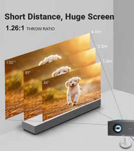 Projecteur de jeux vidéo intelligent Full HD 3D pour cinéma maison, projecteur de films 1080P 800 ANSI Lumens haute luminosité, projecteur numérique 4K pour téléphone 5G - Product Image 6
