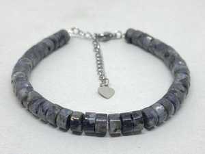 Larvikite <b>Bracelet</b> Natural Crystal Adjustable <b>Bracelet</b> For Wedding Anniversary Meditation Healing Yoga Birthstone And Gift - Product Image 1