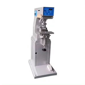 वर्टिकल सेमीऑटोमैटिक मोनोक्रोम इंक ट्रांसफर मशीन लोगो लेदर रबर न्यूमेटिक मोनोक्रोम इंक पैड प्रिंटिंग मशीन