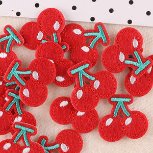 Duoku komputer bordir pakaian buah cherry cloth label patch applique perhiasan aksesoris buku pegangan emb - Product Image 2