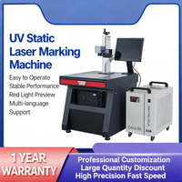 Machine de marquage laser UV 5W 10W à refroidissement par eau, tête Galvo, contrôle EZCAD, DXF/AI, haute précision, facile à utiliser, pour usage domestique, bois, cuir