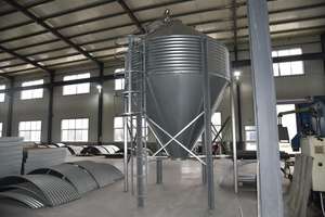 Оцинкованный стальной бункер для хранения зерна мини мобильный мини для использования на ферме для хранения зерна для пшеничной муки, сахара, ячменя, кормовой бункер для птицы - Product Image 4