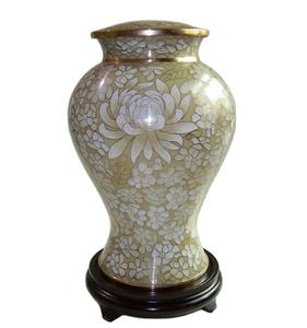 โกศบรรจุอัฐิ/ขวดเก็บอัฐิ งานฝีมือเคลือบโลหะ/โลหะเคลือบสี รุ่น P264 Elysse Blue <span class=keywords><strong>Cloisonne</strong></span> ขายส่ง - Product Image 4