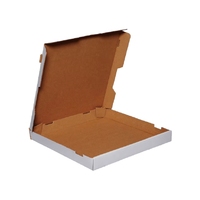 Boîtes à pizza en carton ondulé 5 plis imprimées, fabriquées en Chine, en matériaux recyclés, avec fentes, 3 mm, pelliculage mat et gaufrage