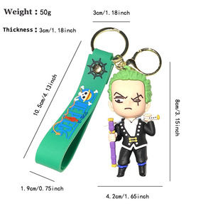 Porte-clés One Piece transfrontalier <span class=keywords><strong>Luffy</strong></span> et Zoro - Product Image 4