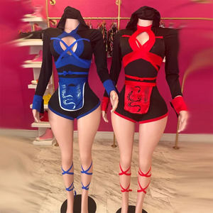 महिला समुराई सूट पोशाक हेलोलीन पोशाक फिल्म ड्रैगन प्रदर्शन निंजा सूट कार्निवल पोशाक - Product Image 6