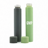 Tube en verre personnalisé de 116 mm et 125 mm, format King Size, pré-emballé, avec logo, tubes en verre à l'épreuve des enfants avec couvercles CR