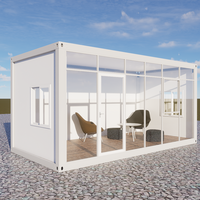 Maison conteneur pliable avec salle de bain et cuisine de type appartement - Étanche, ignifuge, isolée thermiquement - Assemblage rapide