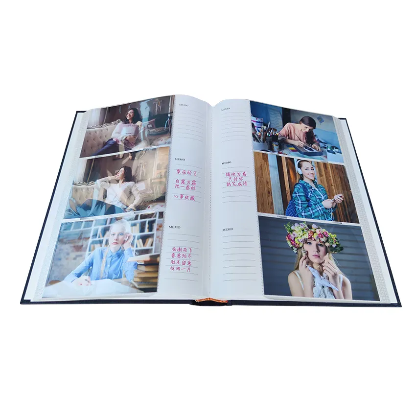 Livre de couverture en tissu, reliure papier, album photo 4x6 pp, livre photo de poche, albums de mariage familial