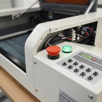 Machine de gravure et de découpe laser CO2 à refroidissement par eau VOIERN 4040 5040 40W 50W pour le bois, l'acrylique, le contreplaqué, le MDF, le cuir, l'IA