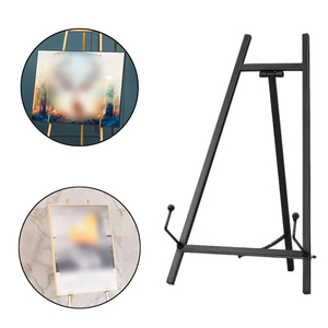 Hiện Đại Thanh Lịch Đứng Loại Hiển Thị Giá Vẽ Lớn Vàng Sơn Kim Loại Cho Trang Trí Đám Cưới Chuyên Nghiệp Mới Đến - Product Image 3