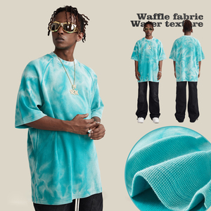 T-shirt Streetwear DTG à épaules tombantes en tricot de haute qualité, 100 % coton, graphisme vintage personnalisé, coupe oversize, séchage rapide, écologique - Product Image 2
