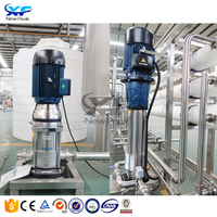 Système de traitement d'eau par osmose inverse commercial avec pompe de filtration UV ozone et PLC, capacité de 1000 L/heure