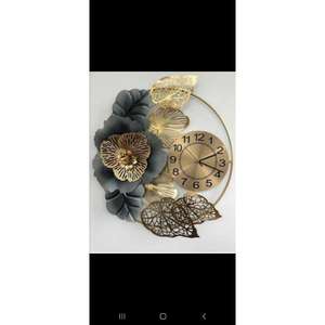 Laiton exquis métal horloge murale moderne décor à la maison décoration murale pour la maison décoration murale et cadeau de mariage - Product Image 2